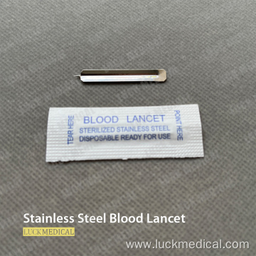 Stainless Steel Blood Lancet Medical Use